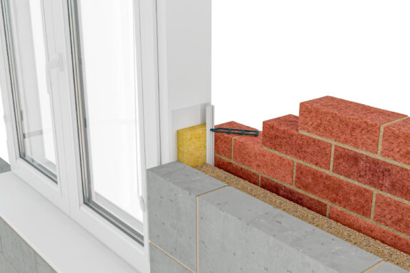 ARC Eco-Closer offering insulation at a window junction