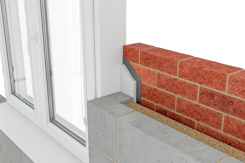 ARC Insulated DPC stopping damp, mould and thermal bridging at the window detail.